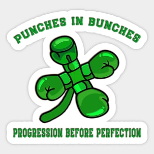 Punches in bunches 4 leaf clover Sticker